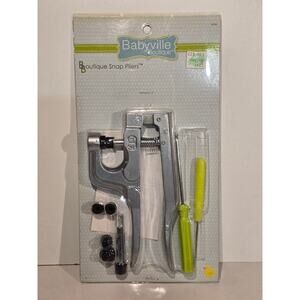Babyville Boutique Snap Pliers Kit Size 16 20 24 Dies Craft Sewing Tool